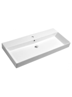 Sapho Kare kerámia mosdó, 98x46 cm, fehér 17100 - Fürdőszoba