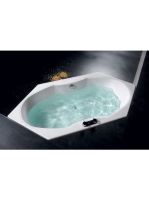 Polysan Tokata akril kád 136x136x44 cm, fehér 17111 - Fürdős