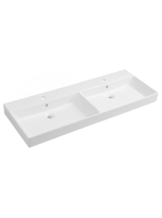 Sapho Kare dupla mosdó 120x46 cm, fehér 17120 - Fürdőszoba -