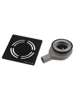 Sapho Flexia Geberit zuhanytálca szifon 90 mm, DN40, fekete