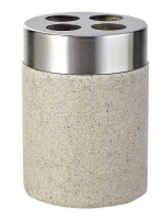 Sapho Stone fogkefetartó pohár, bézs 22010211 - Fürdőszoba -