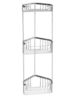 Sapho Smart Tripla sarokpolc 20x15 cm, króm 2484 - Fürdőszob