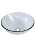 Sapho Beauty Ripple üvegmosdó 42x14 cm, átlátszó motívummal