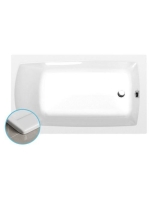 Polysan Lily Slim akril kád 120x70x39 cm, fehér 25111S - Für