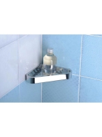 Sapho Smart sarokpolc zuhanyzóba 170x30x170mm, króm 3283 - F