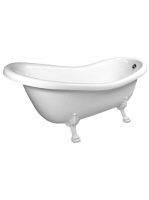 Polysan Rectime szabadonálló kád, 160x73 cm, fehér lábbal 37