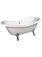 Polysan Charleston szabadonálló kád króm lábakkal 188x80 cm,