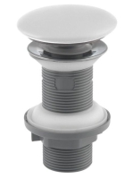 Sapho Isvea Click Clack lefolyószelep, matt fehér kerámia fe