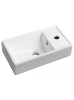 Sapho Minos jobbos kerámia kézmosó 40x22cm, fehér 4059 - Für