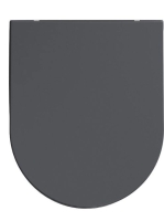 Sapho Isvea Infinity Duroplast WC-ülőke Soft Close, antracit