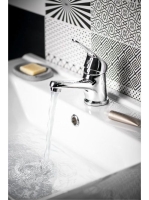 Sapho Bruckner Hoffer egykaros mosdócsaptelep, króm 424.002.