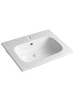 Sapho Sanovit Piedra beépíthető kerámiamosdó 1 furattal, túl