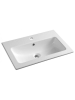 Sapho Practico kerámia mosdó 60x40 cm túlfolyóval, fehér 440