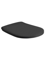 Sapho Kerasan Nolita SLIM WC-ülőke, Soft Close, matt fekete