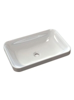 Sapho Astoria öntött márvány mosdó, 55x37 cm, fehér 55033 -