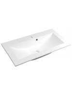 Sapho Yukon öntött márvány mosdó, 90x45 cm, fehér 55900 - Fü