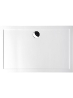 Polysan Karia öntött márvány 110x90 cm zuhanytálca fehér 591