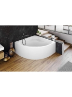 Polysan Rosana Monolith akril sarokkád 136x136 cm, fehér 641