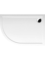 Polysan Rena Klasik öntött márvány jobbos zuhanytálca 120x90