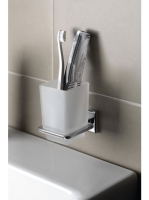 Sapho Colorado tejüveges fogkefetartó, króm 6910 - Fürdőszob