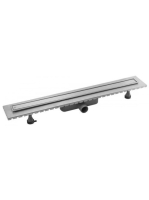 Sapho Omp Tea lineáris zuhanylefolyó szett 108 cm, inox 6963