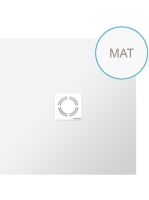 Polysan Flexia öntött márvány zuhanytálca 90 cm, matt fehér