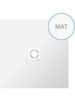 Polysan Flexia öntött márvány zuhanytálca 100 cm, matt fehér