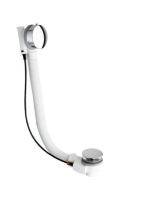 Polysan automata kád le-és túlfolyó 775 mm, króm 71681 - Für