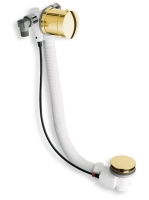 Polysan automata kád le- és túlfolyó, kádtöltővel, arany 716