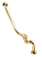 Polysan Retro kád le- és túlfolyó, dugóval, lánccal, arany 7