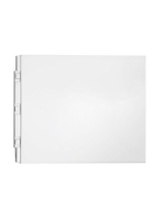 Polysan Plain oldallap 74x59 cm, fehér 72678 - Fürdőszoba -
