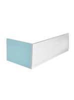 Polysan Plain jobbos előlap 180x59 cm, fehér 72804 - Fürdősz