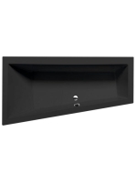 Polysan Andra Balos aszimmetrikus kád 180x90 cm, matt fekete