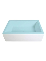 Polysan Deep Plain Nika előlap 120x36 cm, fehér 84899 - Fürd