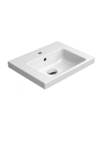 Sapho Gsi Norm mosdó 50x40 cm túlfolyóval és ExtraGlaze bevo