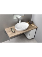 Sapho Gsi Pura pultra helyezhető kerámia mosdó 60x42 cm, Ext