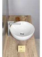 Sapho GSI Pura pultra helyezhető kerámia mosdó 42x16 cm, Ext