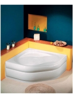 Polysan Edera sarokkád 152x152 cm, fehér 91111 - Fürdőszoba