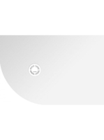 Polysan Flexia jobbos öntött márvány zuhanytálca 120x80 cm,