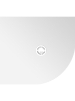 Polysan Flexia öntött márvány balos zuhanytálca 100x90 cm, f