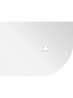 Polysan Flexia öntött márvány balos zuhanytálca 120x90 cm, f