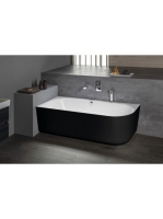 Polysan Sussi L balos szabadon álló kád 150x70x50 cm, fekete