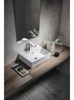 Sapho Gsi Kube X kerámia mosdó 45x35 cm, Extraglaze, fehér 9