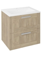 Sapho Amia 2 fiókos mosdószekrény 59x60x45 cm, Texas tölgy A