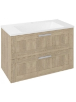 Sapho Amia 2 fiókos mosdószekrény 89x60x45 cm, Texas tölgy A