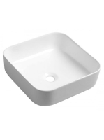 Sapho Prata pultra szerelhető kerámia mosdó 39,5x14x39,5 cm,