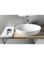 Sapho Pera pultra szerelhető kerámia mosdó 62,5x42 cm, fehér