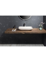 Sapho Infrane beton mosdó 57x37cm, fehér homokkő AR460 - Für