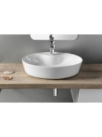 Sapho Mariana pultra szerelhető kerámia mosdó 57x41 cm, fehé