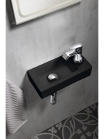 Sapho Zoe kerámiamosdó 37x18 cm, 1 csapfurattal, jobbos, mat